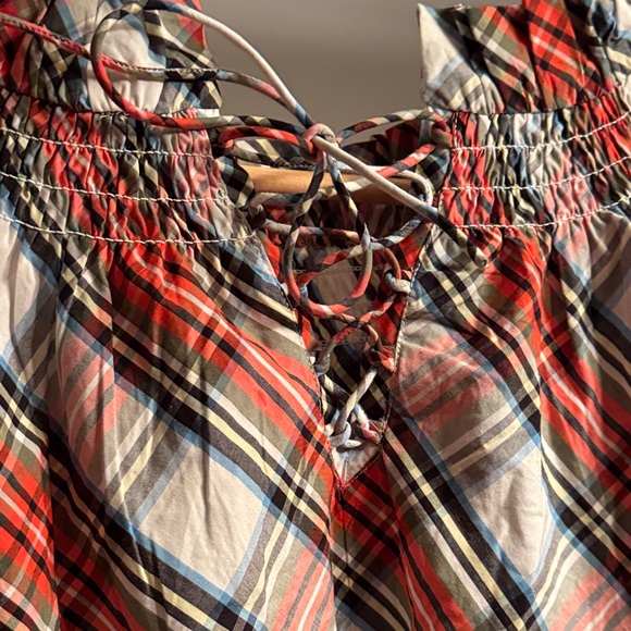 XL Plaid Long Sleeve Blouse - Picture 8 of 10